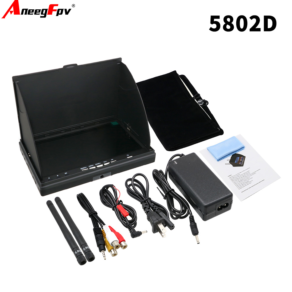 Fpv Goggles - شاشة LCD5802D LCD5802S 7 بوصة 5.8G