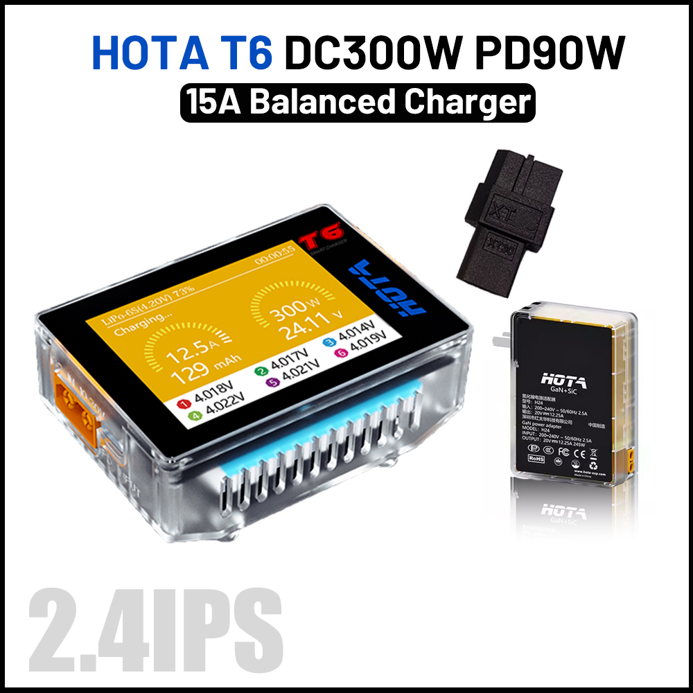 Balance Charger Rc - HOTA-شاحن توازن ذكي ، مفرغ ليبو