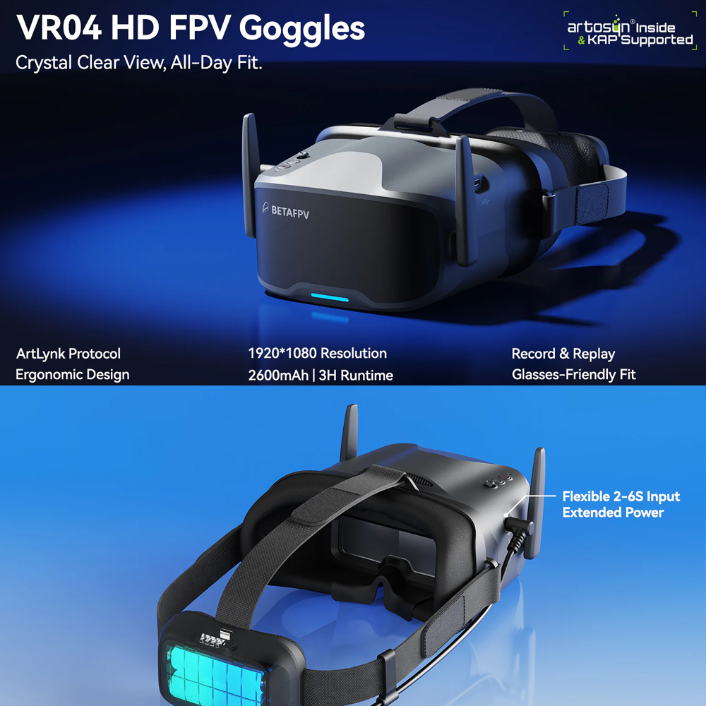نظارات BETAFPV VR04 FPV الاحتر - مراجعة Fpv Goggles وسعره