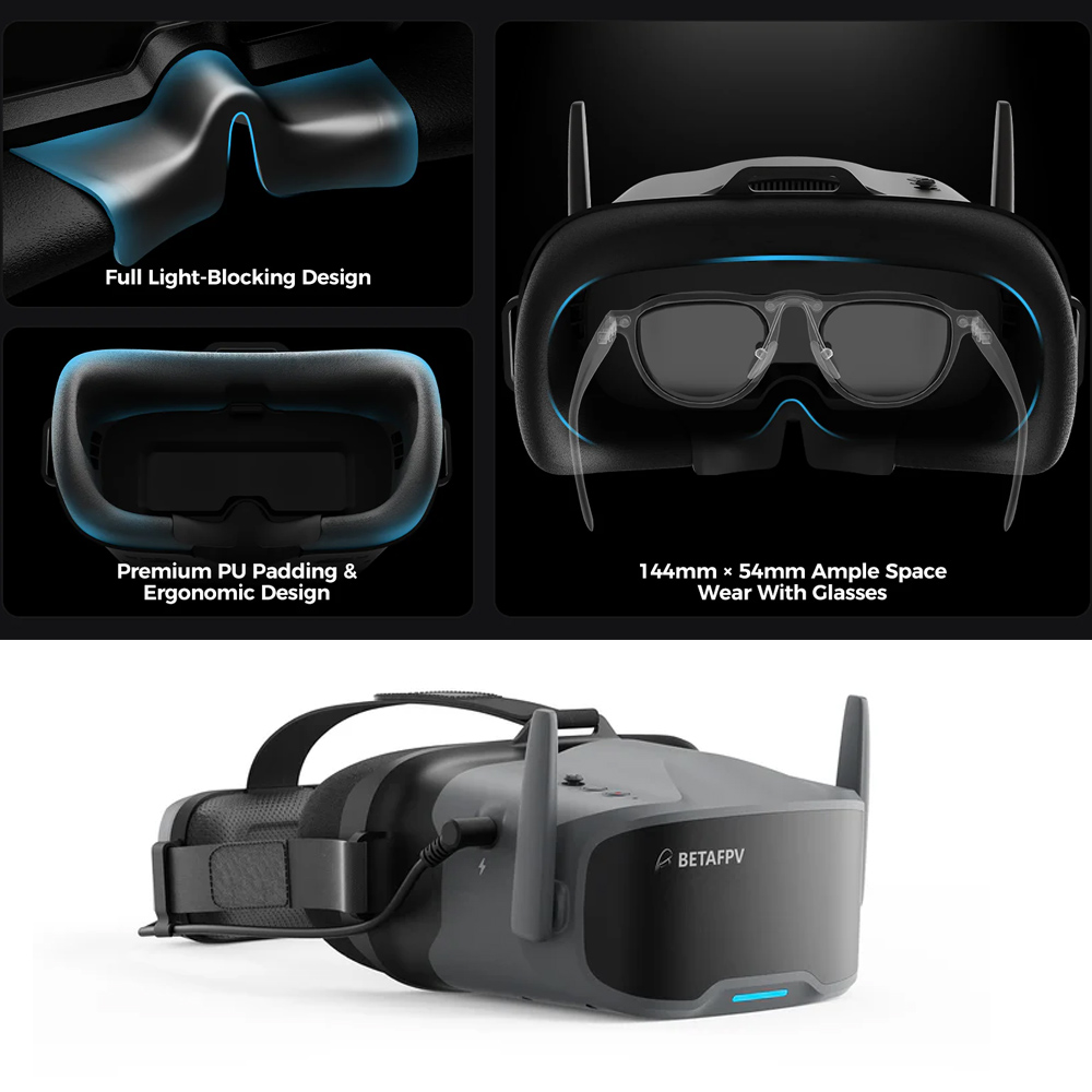 نظارات BETAFPV VR04 FPV الاحتر - مراجعة Fpv Goggles وسعره