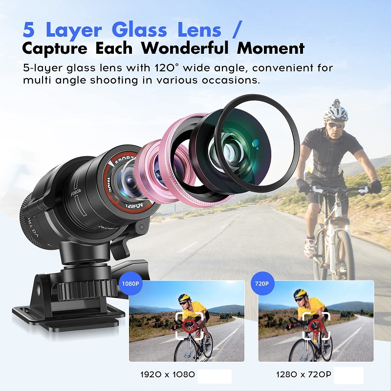 خوذة كاميرا رياضية صغيرة DV Ac - مراجعة Runcam Camera وسعره