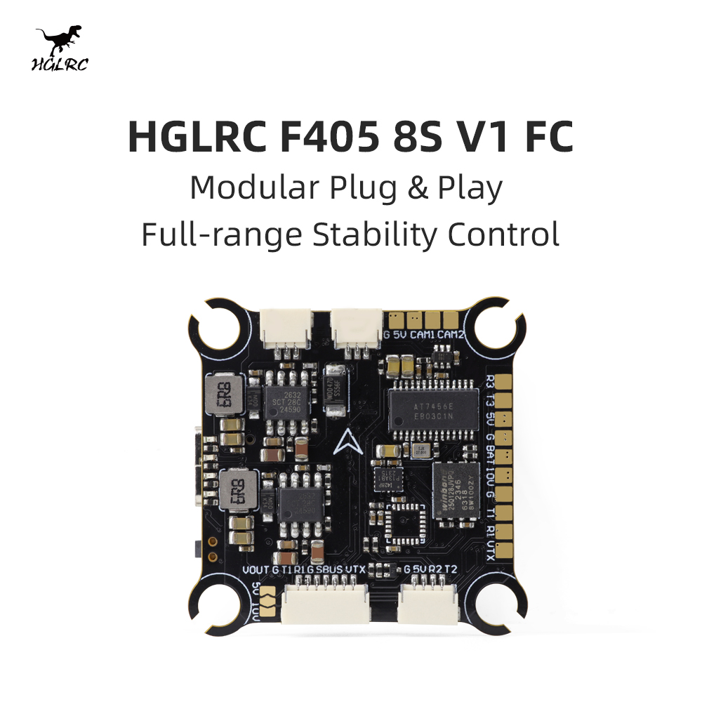 وحدة تحكم طيران HGLRC F405 8S  - مراجعة F405 Flight Controller وسعره