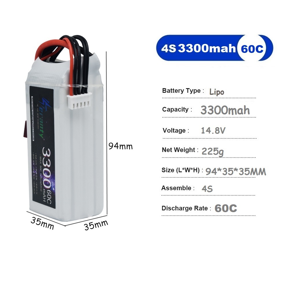بطارية ليبو لطائرة سباق بدون ط - مراجعة Lipo Battery 4S وسعره