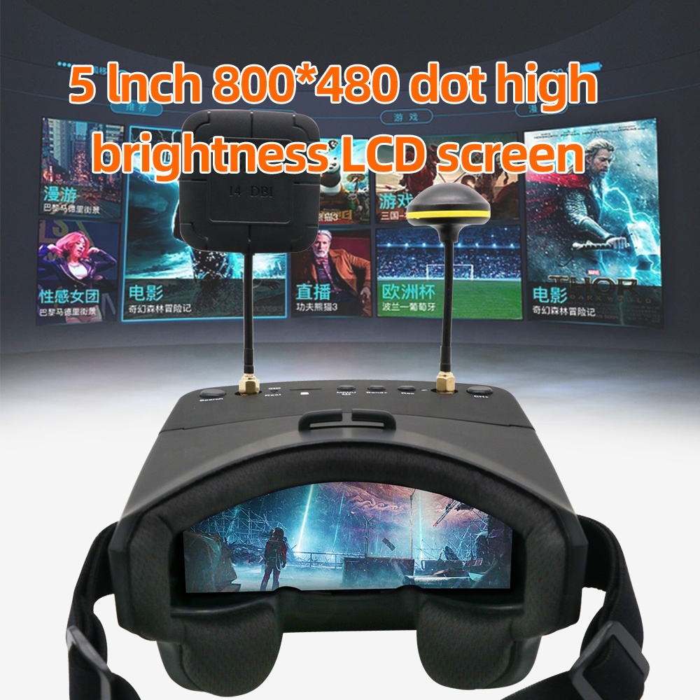 نظارات FPV طراز EV800D 5.8G 40 - مراجعة Fpv Goggles وسعره