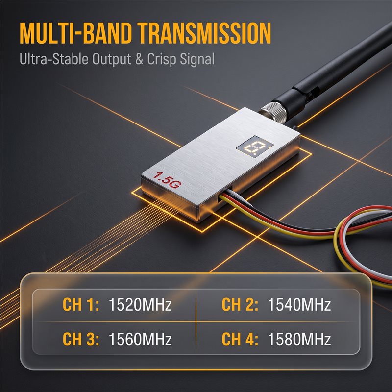 جهاز إرسال فيديو FPV MACH-1.5G - مراجعة Drone Antenna وسعره