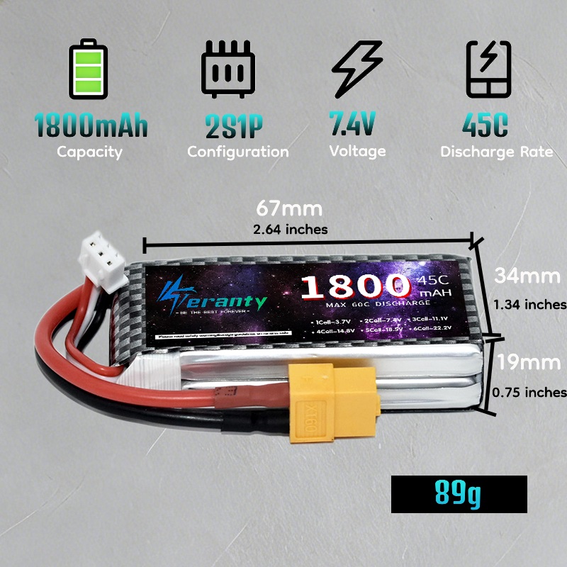 بطارية ليثيوم بوليمر TERANTY 2 - مراجعة Lipo Battery 4S وسعره