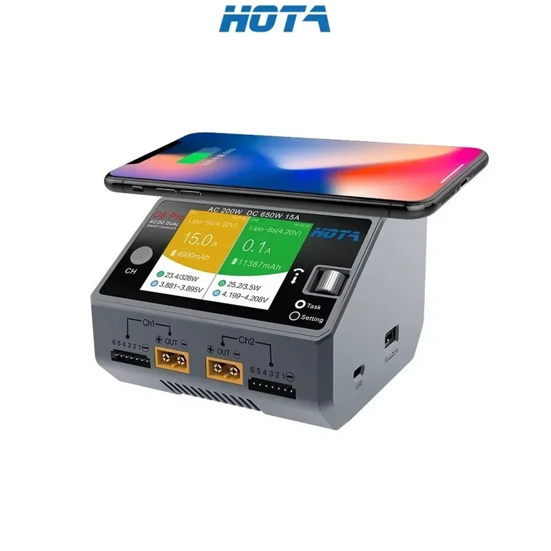 شاحن HOTA D6 Pro AC 200W DC 65 - مراجعة Hd Zero Camera وسعره