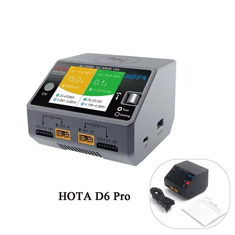 شاحن HOTA D6 Pro AC 200W DC 65 - مراجعة Hd Zero Camera وسعره