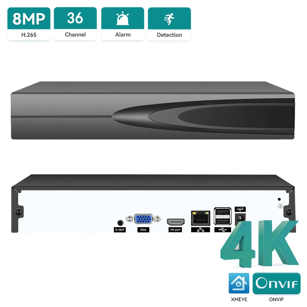 مسجل فيديو شبكي 4K ONVIF CCTV  - مراجعة Hd Zero Camera وسعره