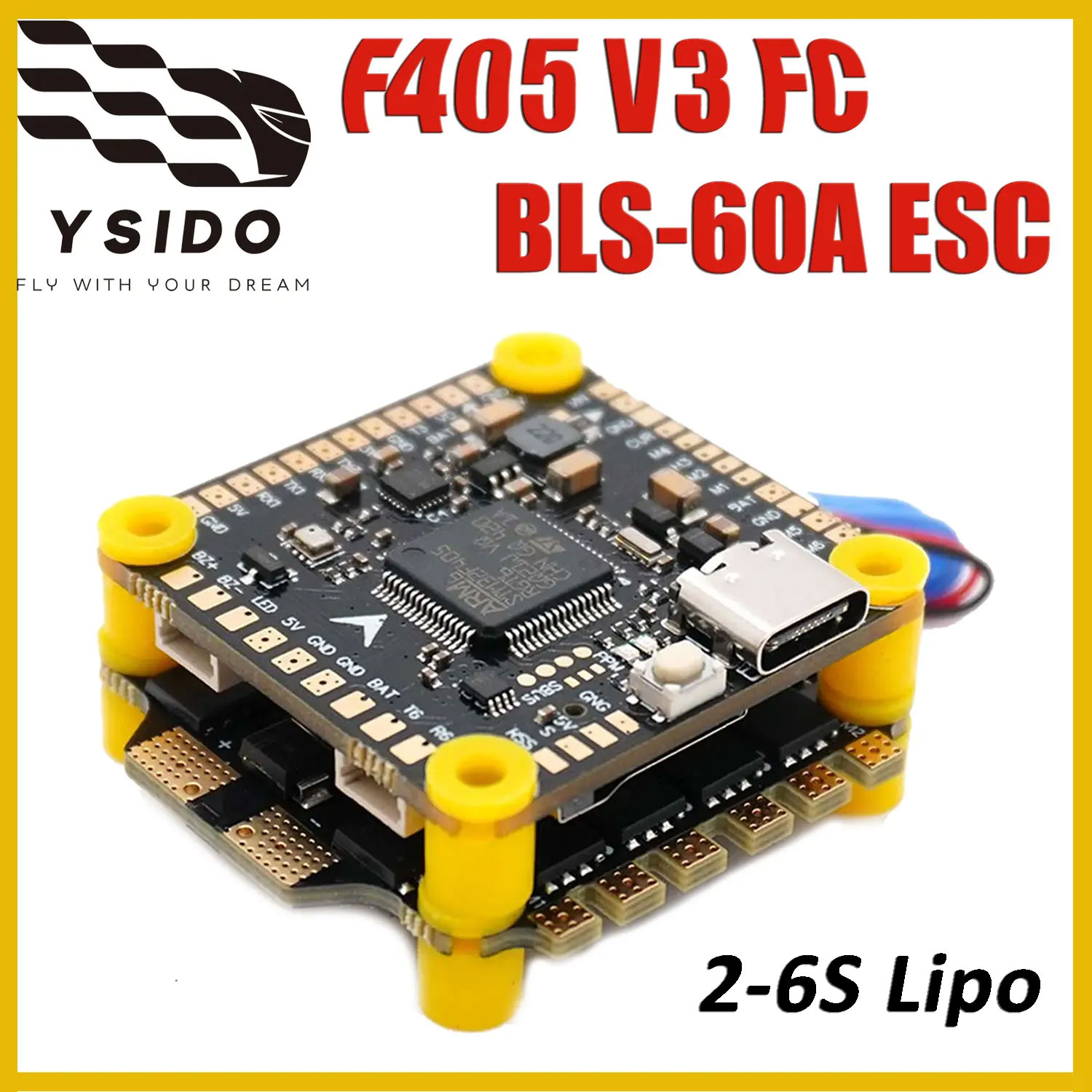 وحدة تحكم طيران YSIDO F405 V3  - مراجعة F405 Flight Controller وسعره